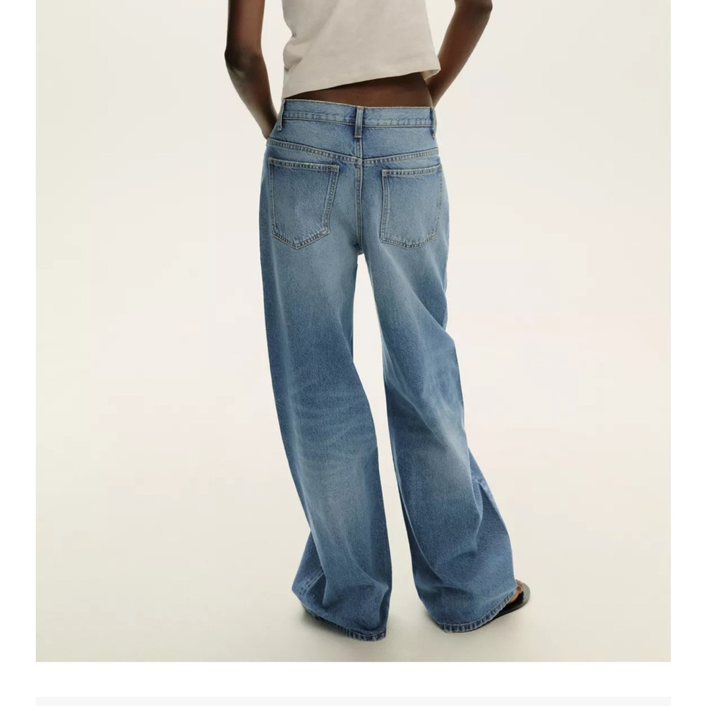 Zara High Rise Blue Jeans